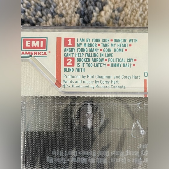 New Sealed COREY HART Cassette Tape FIELDS OF FIRE 1986 Rock Pop Rare - Picture 3 of 3